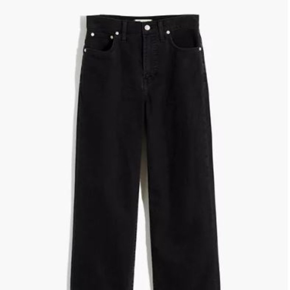 Madewell Slim Wide Leg Crop Lunar Wash, 30
